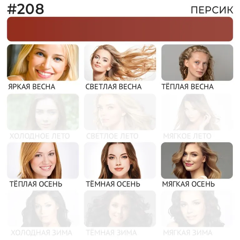 Пигмент для губ #208 Персик