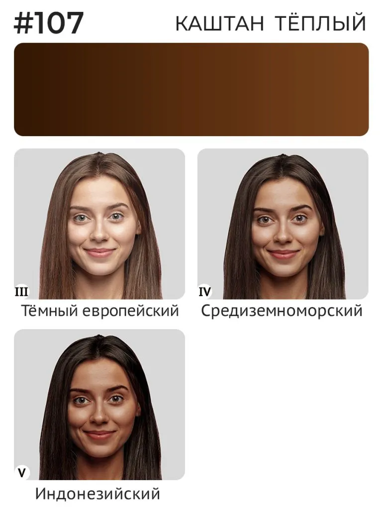Пигмент для бровей #107 Каштан тёплый