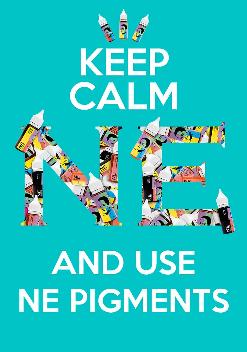 Плакат NE pigments Keep calm #NEP09
