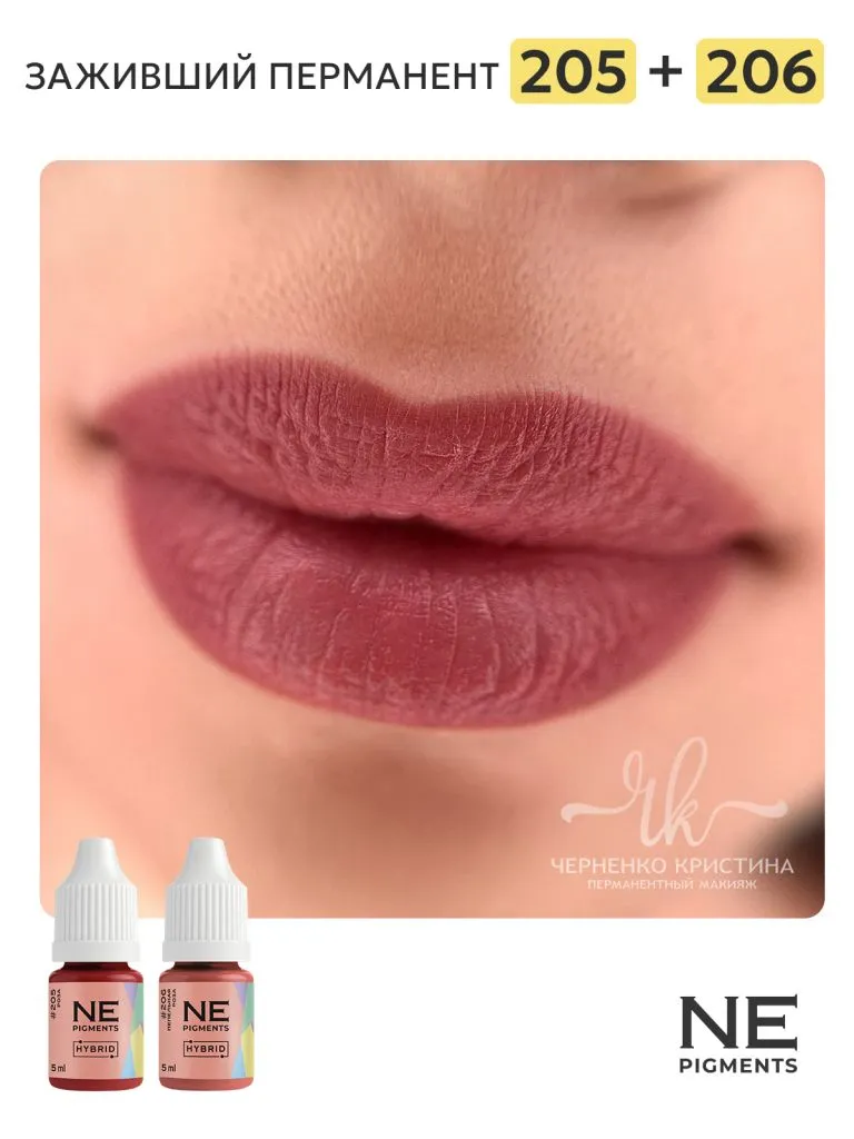 Пигмент для губ #206 Пепельная роза