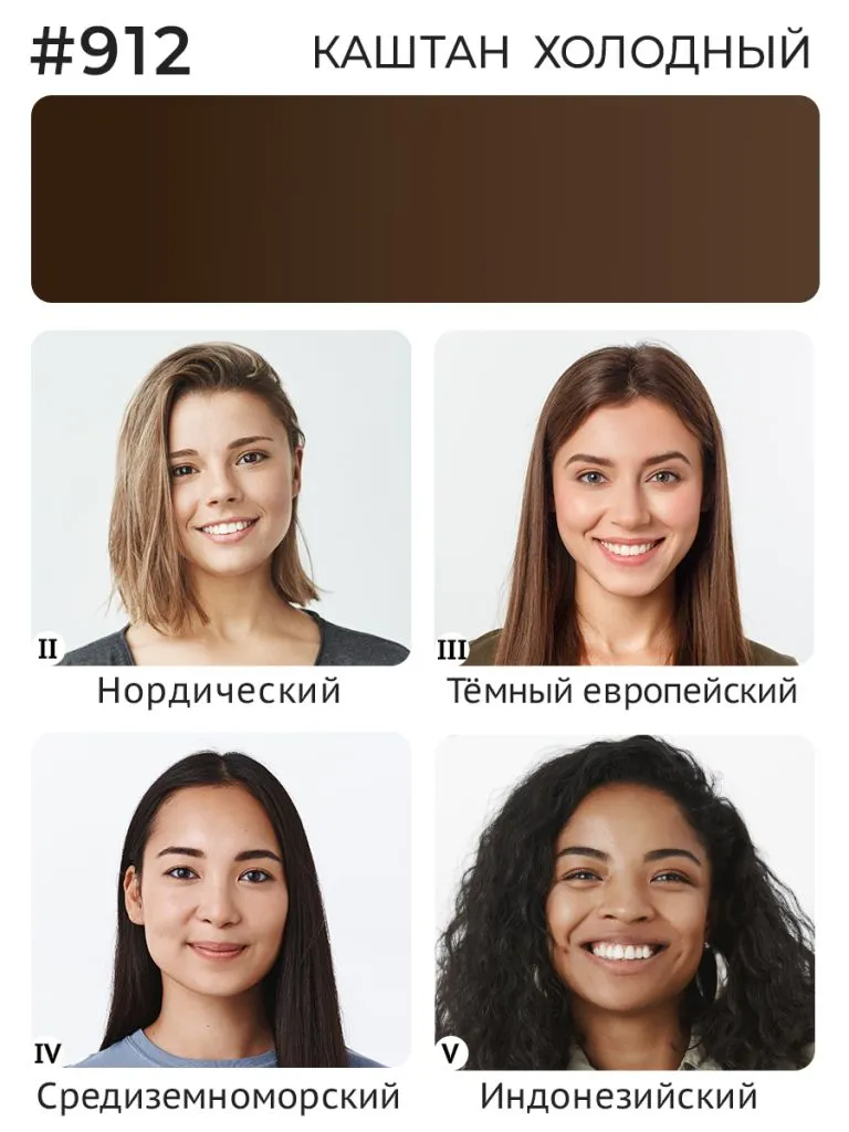 Минеральный пигмент #912 Каштан Холодный